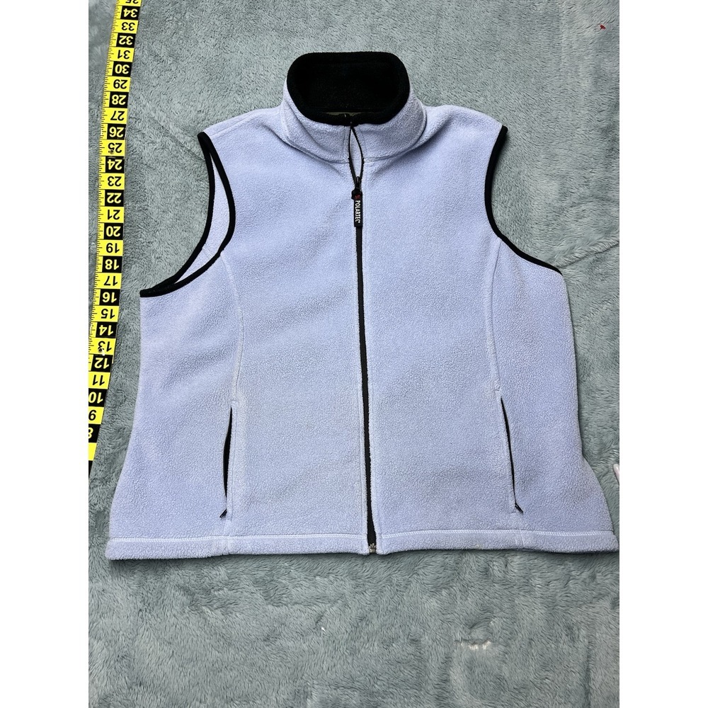 Eddie Bauer Polartec Fleece Vest Women's XXL Blue Casual Hiking Outdoors